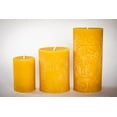 thumbnail image 6 of BeeTheLight Beeswax Pillar Candle - 100% Pure Bees Wax - Choose Your Size and Color - 72 Hour Burn Time - Fits 3x6 Holder - Unscented - Natural Light Honey Scent (Cloud White, Large), 6 of 7