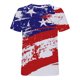 thumbnail image 4 of Hombres Casual cuello redondo Popular 3D bandera digital impresión pulóver Fitness deportes pantalones cortos mangas camiseta blusa Pompotops oipoqjl32808, 4 of 5
