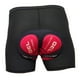 thumbnail image 4 of Pantalones cortos de ciclismo con relleno de gel 3D, secado rápido, transpirables, para mujer y hombre Rojo M, 4 of 9