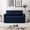 Blue, variant on AOOWOW Beige Velvet Pull Out Sofa Bed with Adjustable Backrest, Convertible Futon Loveseat for Small Spaces