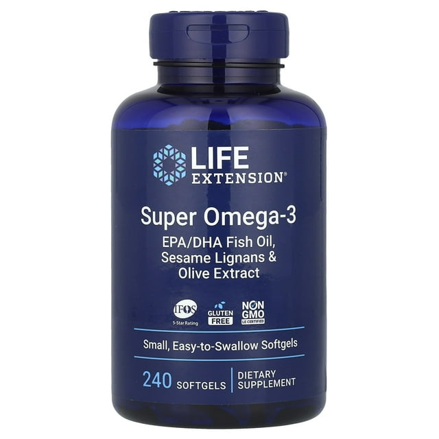 LIFE EXTENSION SUPER OMEGA-3, 240 SOFTCAPS