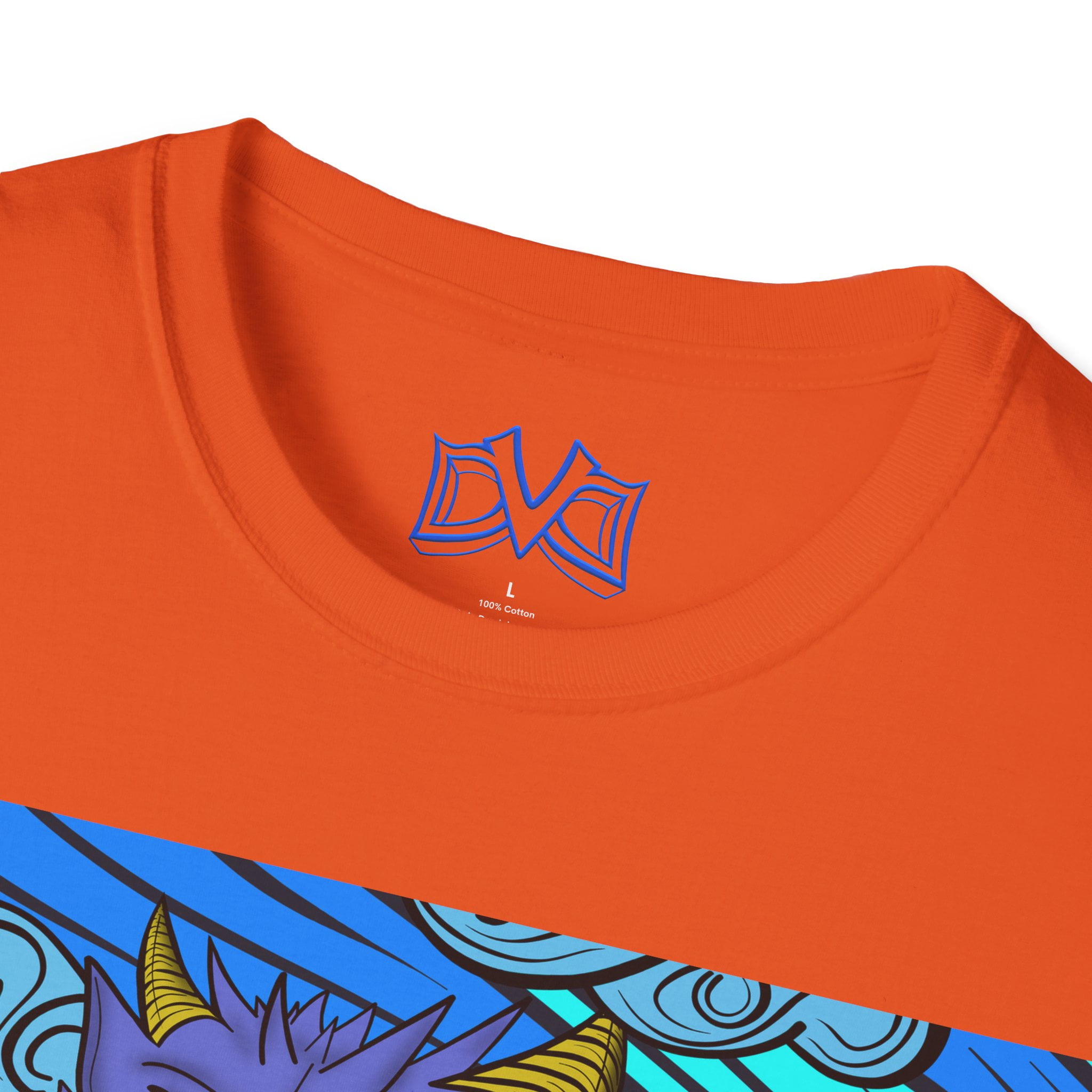 Dragon of Elements Skate n' Surf wear hand drawn, unisex soft-style t-shirt
