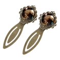 thumbnail image 2 of Pangolin Book Accessories: Vintage Copper-Colored Lace Bookmarks - Set of 2 Stainless Steel Bookmarks for Readers and Book Lovers, 2 of 5