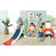 thumbnail image 2 of Yeshouse Juego de tobogán 7 en 1 para niños pequeños con columpio y aro de baloncesto, juego de interior y exterior para niños, juego de patio que incluye trepador, fútbol y golf, 2 of 8