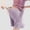 Purple, variant on Dianli Maternity Loungewear Adjustable Buckle Thin Loose Shorts Elastic Waist Imitation Silk Soft Breathable Comfortable Homewear Maternity Nightwear