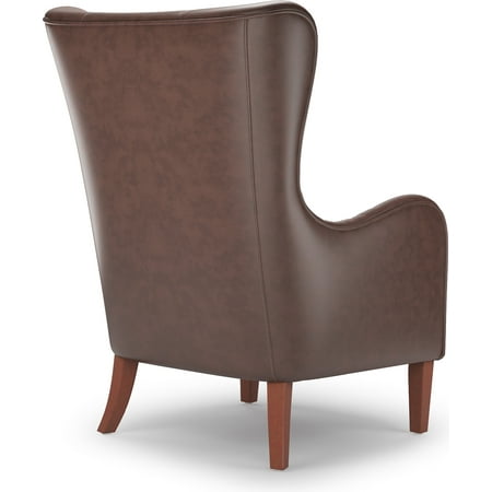 Finch - Morgan Traditional Foam Wing Chair - Chocolate Brown