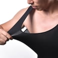 thumbnail image 4 of Men's Body Shaper For Men Slimming Vest Tummy Waist Lose Weight Compression Shirt Size: XL, 4 of 6