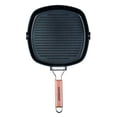 thumbnail image 4 of MasterPan Non-Stick Grill Pan Wooden, 11", Folding Handles, 4 of 7