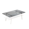 thumbnail image 6 of Tempered Glass Coffee Table with White Legs / Used in Family Living Area / Smooth Edges for Aesthetics, 6 of 6