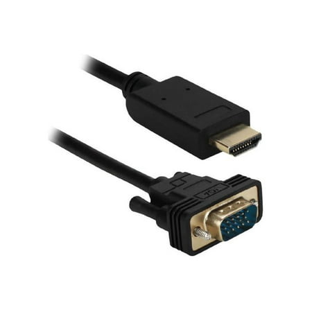 UPC: 0037229001914 | QVS 10ft HDMI to VGA Video Converter Cable