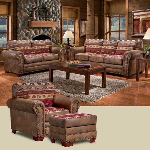 American Furniture Classics Sierra Lodge 4-Piece Set with Sleeper