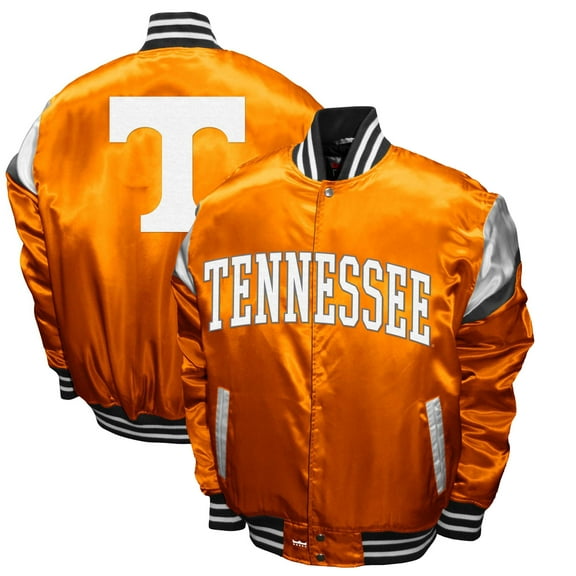 Men's Franchise Club Tennessee Orange Tennessee Volunteers Power Satin Full-Snap Jacket