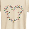 thumbnail image 3 of Disney - Christmas Lights Mickey Head - Women's Short Sleeve Graphic T-Shirt, 3 of 5