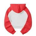 thumbnail image 5 of IMENGL Chandails Molletonnés pour Femmes, Coupe Ample, Couleur Unie, Rouge G, Taille M-3TG, 5 of 5
