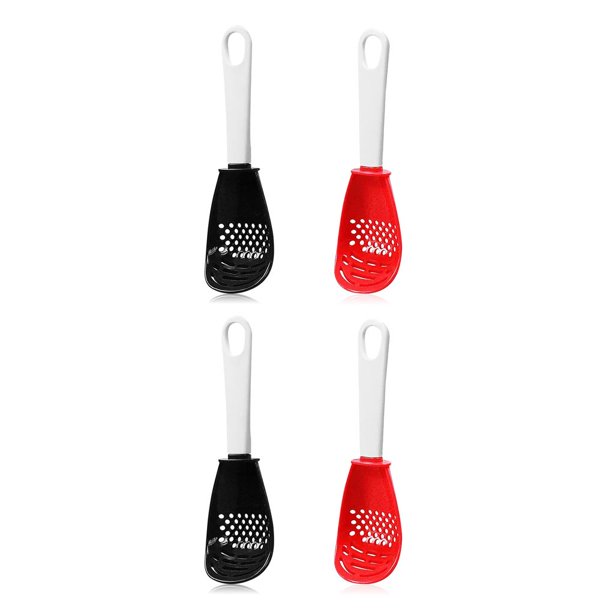 Billuyoard 2 piezas cucharas de cocina Skimmer Scoops ajo rallador triturador filtro herramientas de drenaje espátula utensilios Gadgets vajilla Type1 NO1