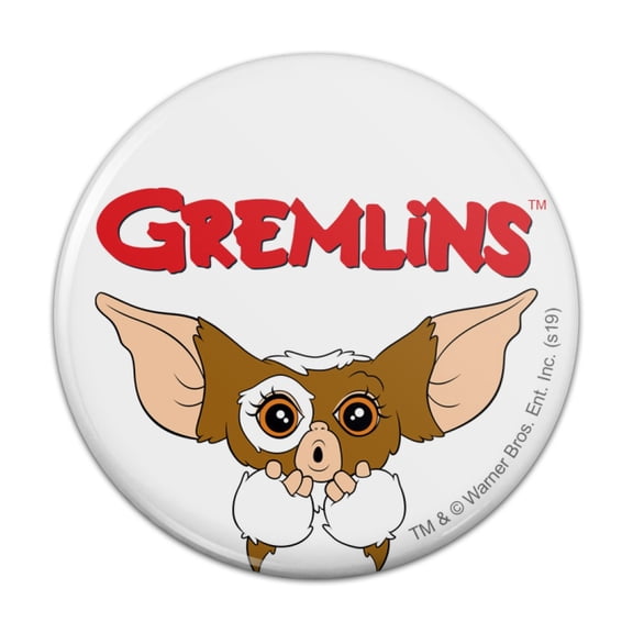 Gremlins Gizmo Logo Kitchen Refrigerator Locker Button Magnet