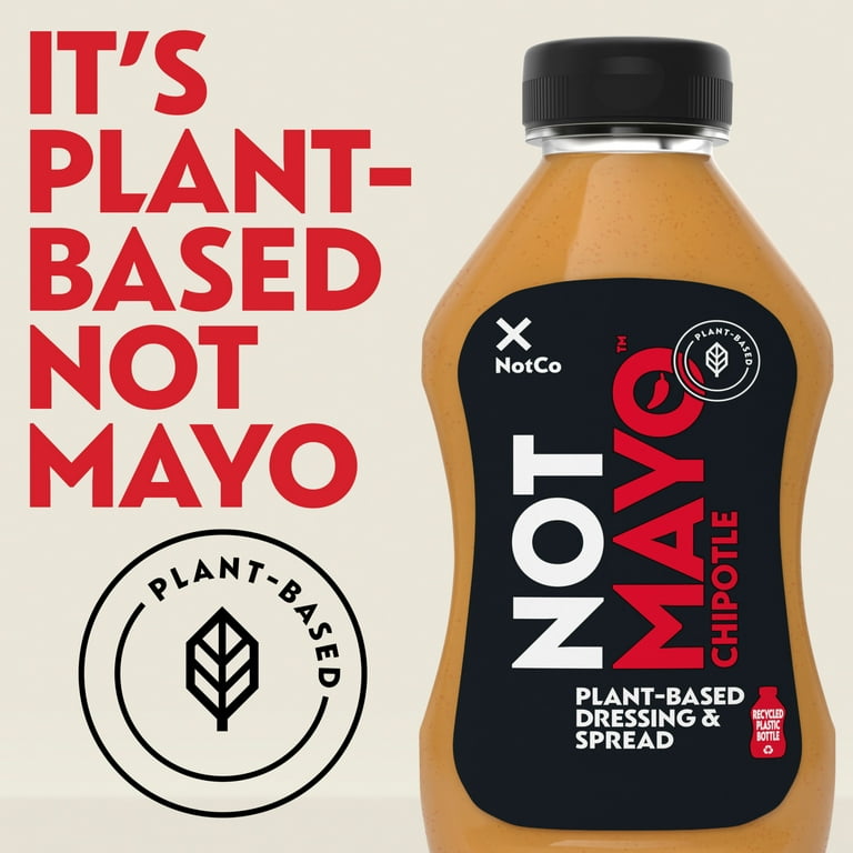 NotMayo Plant-Based Vegan Chipotle Dressing & Spread, 12 fl oz