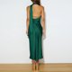 thumbnail image 4 of Gibobby Vestidos para mujer casuales Vestido de noche de satén elegante sin mangas para mujer, vestidos de princesa sofisticados y a la moda(Verde,XL), 4 of 5