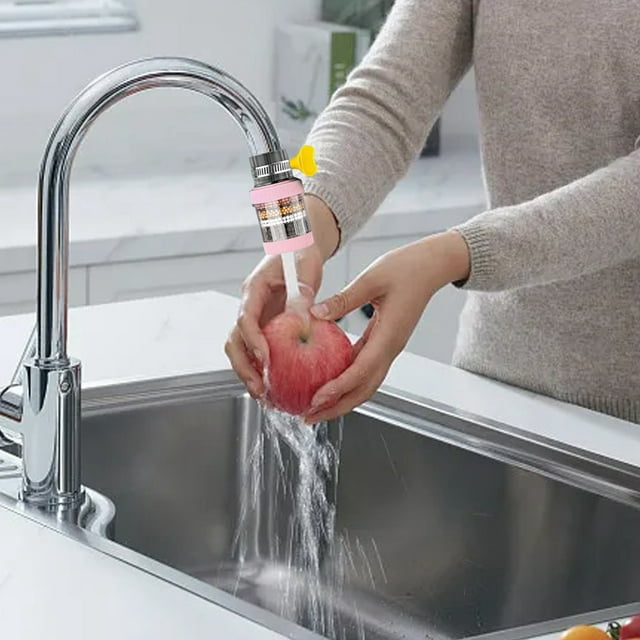 SHAGUOZHOU Bathroom Strainer Small Silicone Vegetable Strainer Plug Stopper Kitchen 6 Layer Faucet Filter,Kitchen Shower Water Purifier Activated Faucet Water Purifier Bathroom Tap