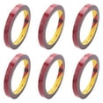 thumbnail image 1 of 6X Ruban Adhésif Permanent Double Face Super Adhésif pour Véhicule Voiture, Rouge 12MM x, 1 of 8