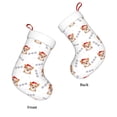 thumbnail image 3 of Salouo Corgi With Santa Claus Hat Print Christmas Stockings,Large Xmas Stocking Set of 1 Holiday and Farmhouse Stocking for Christmas Holiday Party Decoration(17.7*11 Inch), 3 of 7