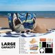 thumbnail image 5 of Fotbe Vintage Starry Sky Shark Bolsa de Viaje para Playa - Resistente al Agua, Bolsa Tote de Gran Capacidad y Ligera con 7 Bolsillos para Mujeres y Hombres, 5 of 7