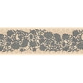 thumbnail image 5 of Dundee Deco's Peel and Stick Wallpaper Border - Floral Grey Flowers Scrolls Wall Border Retro Design, 15 ft x 7 in, Self Adhesive, 5 of 6