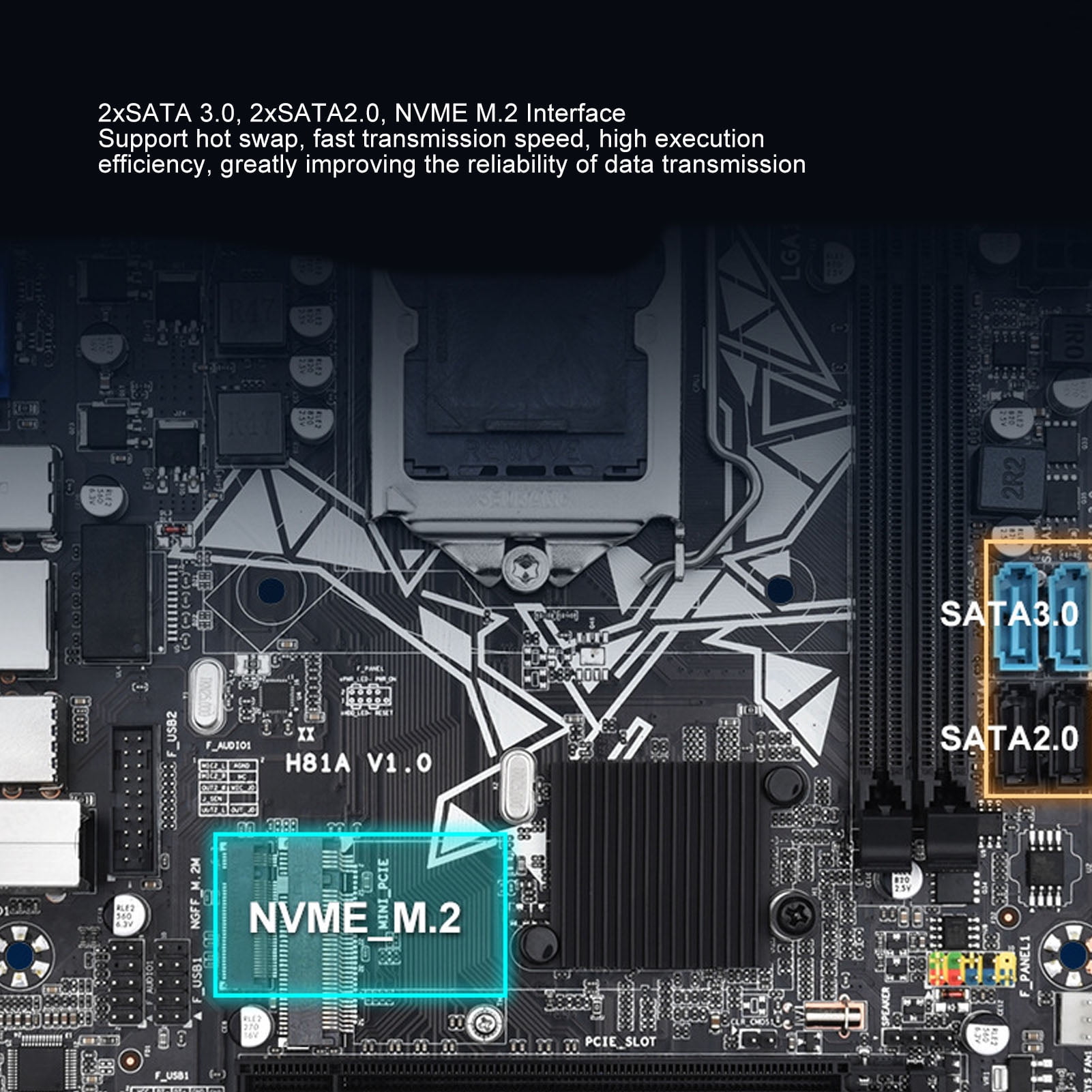 H81A Motherboard, High Speed H81A Desktop Motherboard Professional