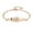 Heart-Rose gold, variant on LinnaLove Stylish heart chain Bible Verse Bracelet with Mantra Quotes -Stainless steel cross bracelet-Christian Gifts for Women (silver,I can do all things...)