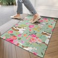 thumbnail image 4 of Basset Hound and Pioneer Flower Door Rugs,Washable Non Slip Door Mats Indoor,Decorative Door Mats,Entry Mat Indoor for Entrance,Bedroom,Kitchen,Bathroom,17"x30", 4 of 6