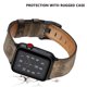 thumbnail image 3 of Compatible con Apple Watch Band 38-40 mm / 42-44 mm, correa de repuesto de cuero genuino compatible con Apple Watch Series 5/ 4/3 /2 /1 MFZFUKR 2033272-3, 3 of 9