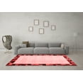 thumbnail image 3 of Ahgly Company Indoor Rectangle Solid Red Modern Area Rugs, 2' x 4', 3 of 4