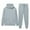 Gray, variant on Atogsazn Men's 2 Piece Jogger Set Casual Oversized Long Sleeve Hooded Sweatshirt and Pants Fall Winter Clothing Gray XXXL