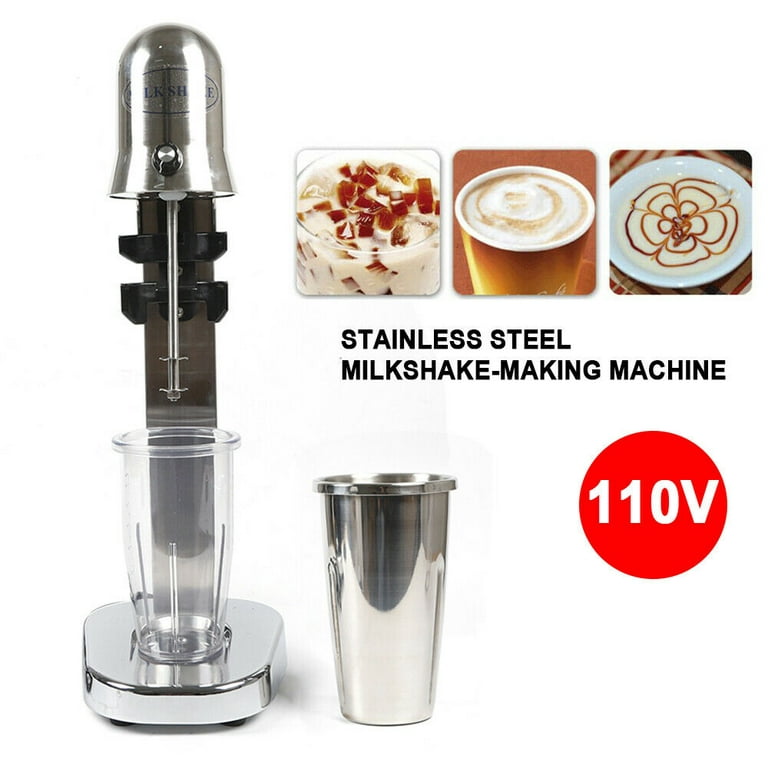DENEST Mini Electric Milkshake Drink Mixer Shake Machine Smoothie Milk Ice  Cream Blender 110V 280W 