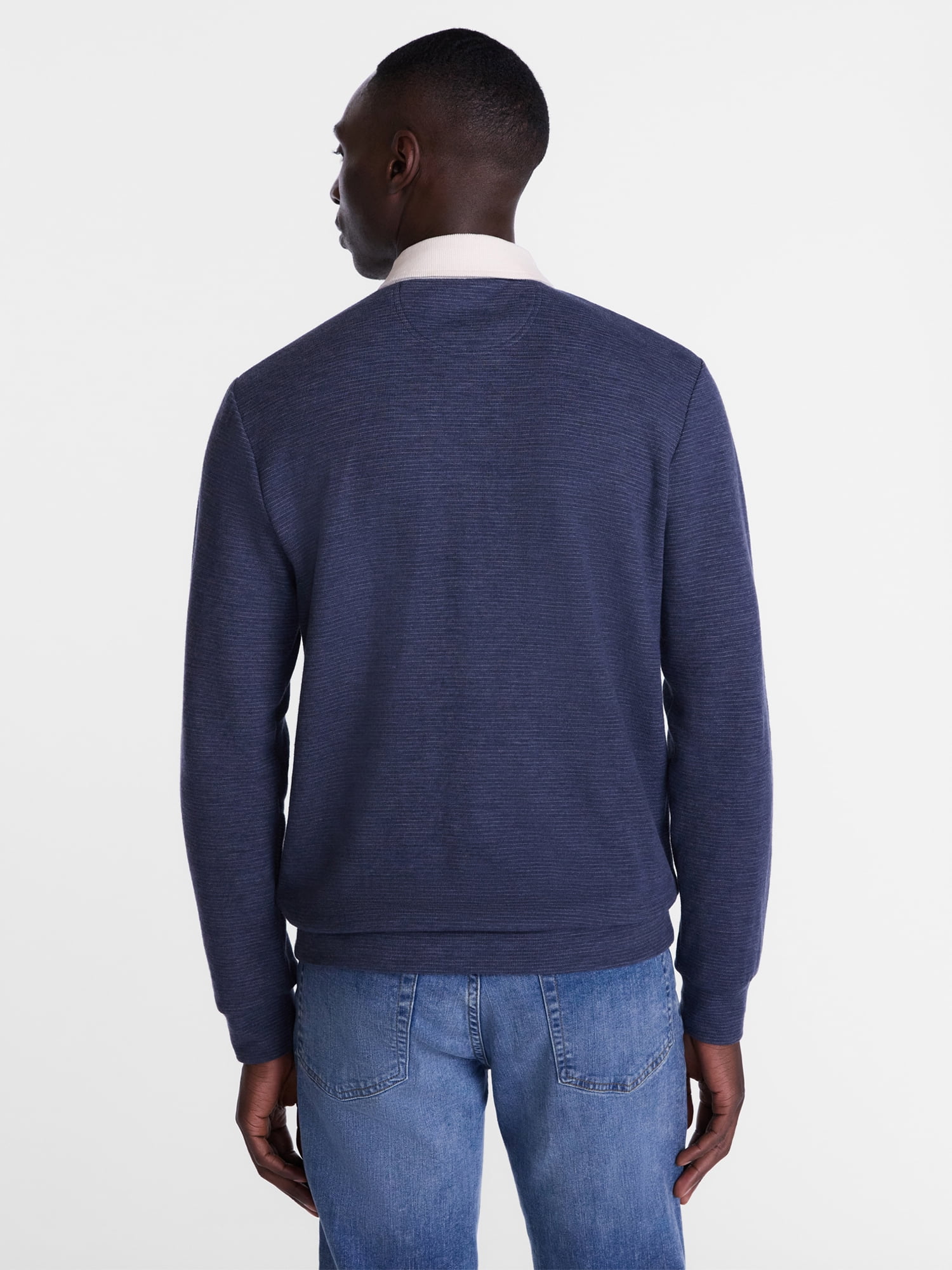 George Men's and Big Men's Rugby Shirt with Long Sleeve, Size S-3XL