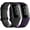 Black+Purple, variant on Replacement Bands Compatible with Fitbit Charge 4 / Fitbit Charge 3 Bands for Women Men, Silicone Fitness Sport Wristbands for Women Men Small Large (2 Pack)