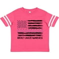 thumbnail image 3 of Inktastic Breast Cancer Awareness Pink Ribbons and Flag Boys or Girls Toddler T-Shirt, 3 of 5