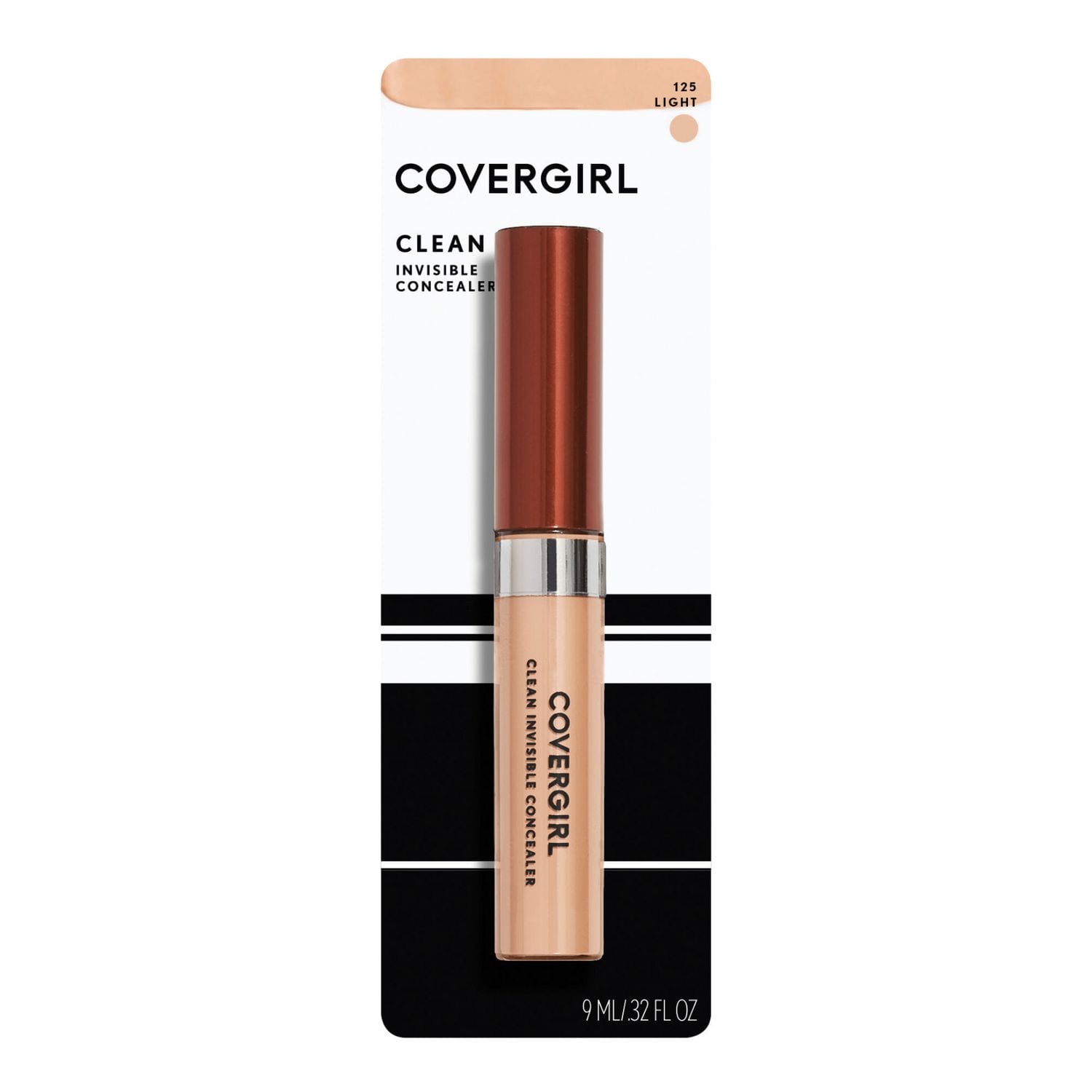 COVERGIRL Cache-cernes Clean Invisible, applicateur éponge, crémeux et léger, fini naturel, testé dermatologiquement, 100% Sans Cruauté