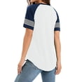 thumbnail image 6 of Ltctricy Women's T Shirts 2025 Fashion Crew Neck Short Sleeve Color Block Tunic Tops Soft Casual Tee Blouses, 6 of 7