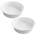 thumbnail image 4 of 2Pcs Rice Cooker Steamer Basket Round White Plastic for Even Heating and Quick Steaming Cooking, 4 of 9