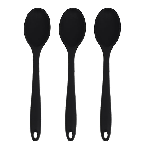 3 cucharas de silicona para cocinar, cucharas para comida, cucharas para sopa y cucharas antiadherentes para mezclar
