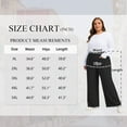 thumbnail image 4 of LANREMON Womens Plus Size Ribbed Loose Wide Leg Pants with Pockets Casual Lounge Pants High Waisted Palazzo Trousers, 4 of 7