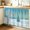 Blue, variant on Leaf Wildflower Cabinet Curtain 32"Wx55"L,Dustproof Pantry Door Curtain with Self Adhesive Tape,Vintage Country Plant Floral Leaves Tall Storage Cover Privacy Drape for Bathroom Kitchen Laundry Room