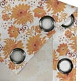 thumbnail image 4 of Ambesonne Orange Grommet Curtain, Old Damask Traditional, 50" x 96", Orange Marigold Maroon, 4 of 6