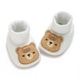 thumbnail image 2 of Aunavey Bear Embroidered Baby Slippers for Soft and Anti-Slip Comfort, 2 of 8