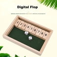 thumbnail image 4 of Travelwant Deluxe Dice Board Game – 9 Number Flip Tiles with Natural Wooden Box, 4 of 8