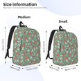 thumbnail image 3 of Naloa Retro Hippie Groovy Mushroom Canvas Backpack for Men Women Rucksack Casual Travel Daypack College Tote Satchel Bookbag for Teens-Medium, 3 of 7