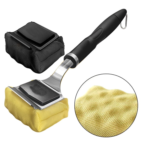 iFaveorr Grill Brush Bristle Free, Grill Cleaner for Outdoor Grill with Replaceable Head, Safe Steam Cleaning BBQ Grill Brush, 17'' Long Handle Scraper, Heavy Duty Grill Cleaning Tool