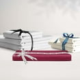 thumbnail image 6 of Clara Clark Twin Sheets Set, Hotel Luxury 3 Piece Deep Pocket Bed Sheets Set, Ultra Soft Microfiber Kids Bedding, Burgundy Red, 6 of 8