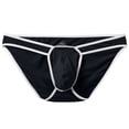 thumbnail image 2 of TANBOM Men's Bulge Enhancing Briefs Nylon Underwear Black XXL 1-Pack, 2 of 6
